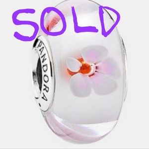 Pandora Cherry Blossom glass murano charm